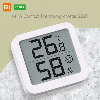 Xiaomi MIIIW Электронный цифровой измеритель температуры Влажности, термометр-гигрометр, Метеостанция для помещений и улицы, офис