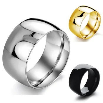 мужское белое кольцо из нержавеющей стали шириной 11,5 мм, обручальные кольца, любовный подарок, Размер США 7 8 9 10 11 12 13