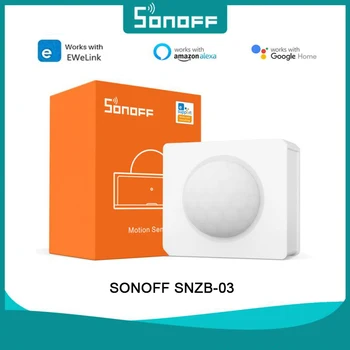 SONOFF SNZB-03 Батарея Датчика движения ZigBee Удобное Сенсорное Устройство для Умного Дома, Обнаруживающее Движение в режиме реального времени с приложением eWeLink, Дистанционное Управление