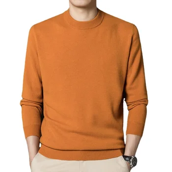 новое поступление, модный высококачественный свитер из 100% чистого кашемира с круглым вырезом на основе для мужчин, теплый и утолщающий размер XS-4XL
