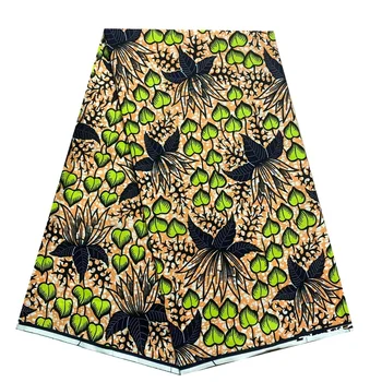 Гарантированная горячая распродажа, настоящая африканская восковая ткань, хлопковый материал, Нигерийский батик с принтом в стиле Анкары, Высококачественная швейная ткань