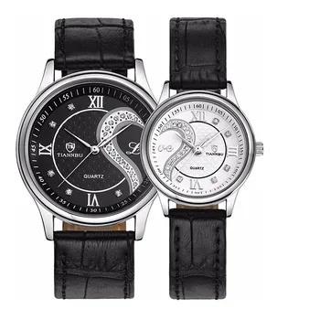2023 Новые Парные часы 1 Пара Tiannbu Из Ультратонкой Кожи Модные Парные Наручные Часы Уникальные Праздничные Подарки Relojes Para Parejas