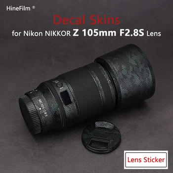 Nikkor Z 105 F2.8 S Объектив Премиум-Класса С Наклейкой на Кожу, Защитная Пленка для Nikon NIKKOR Z MC 105 мм f/2.8 VR S, Защитная Виниловая Наклейка