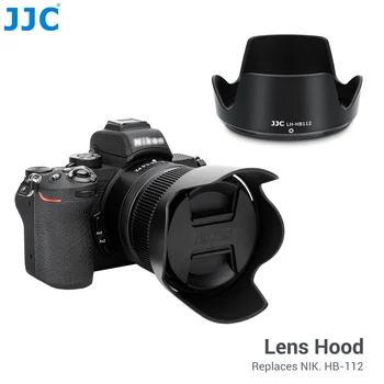 Бленда объектива JJC HB-112 Совместима с объективом Nikon Nikkor Z DX 12-28 мм F3.5-5.6 PZ VR для Nikon Z8 Z9 Z30 Zfc Z6 Z6II Z7 II Z5 Z50