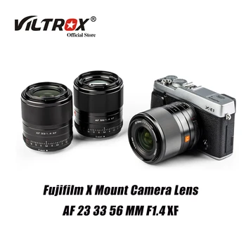 Viltrox 23 мм 33 мм 56 мм Объектив F1.4 XF с автоматической фокусировкой Портретные линзы с Большой Диафрагмой для Объектива камеры Fujifilm Fuji X Mount X-T4 X-T30