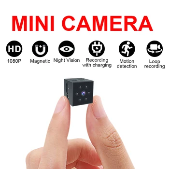 Мини-экшн-камера MD23 1080P HD Магнитный Видеорегистратор ночного видения, Видеомагнитофон, Беспроводная маленькая видеокамера Sport DV