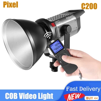 Pixel C220 COB Video Light 5600K Photography Lighting 2.4G Беспроводное управление Повышением яркости для различного расположения освещения