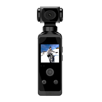 Карманная экшн-камера 4K с HD ЖК-экраном, возможностью поворота на 270 °, Мини-спортивная камера Wifi с водонепроницаемым чехлом для путешествий в шлеме