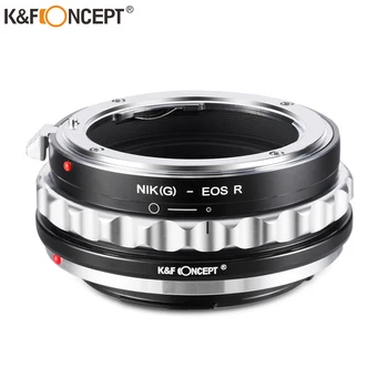 Концепция K & F для Nikon (G) Адаптер для крепления объектива Nik (G) к EOS R для объектива Nikon (G) к корпусу камеры Canon EOS R.