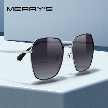 MERRYS DESIGN Женские модные квадратные поляризованные солнцезащитные очки Мужские Классические брендовые солнцезащитные очки с градиентной защитой UV400 S8406