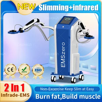 Новейшая lnfrade-EMS 2 в 1 для физического здоровья, похудения, синяя машина для похудения + инфракрасное отопление