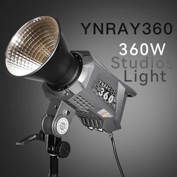 YONGNUO YNRAY360 360 Вт Светодиодное Видео Освещение Двухцветная Студийная лампа с креплением Bowens 3200-5600K С адаптером Питания Softbox Для Видеоблога
