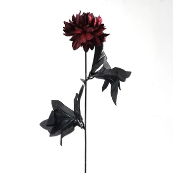 Черные цветы, имитация цветочного фона для фотосъемки, реквизит