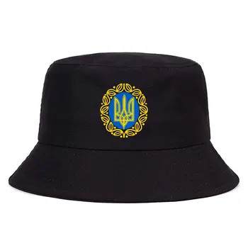 Летняя Украинская Реверсивная панама Мужская Женская Летняя солнцезащитная шляпа UPF 50 + Унисекс, легкая Складная Панама