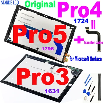 Оригинальный ЖК-дисплей для Microsoft Surface Pro 3 1631 Pro 4 1724 Pro 5 1796 ЖК-дисплей, сенсорный экран, дигитайзер в сборе для дисплея Pro3