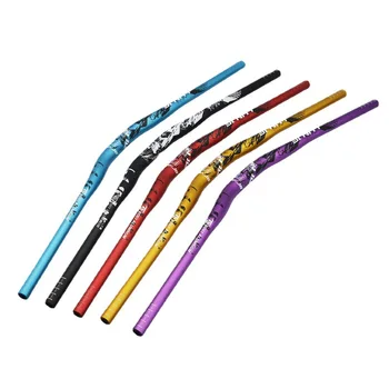 Цветные рули горных велосипедов для скоростного спуска по бездорожью удлиненные рули в форме ласточки 720-780 мм, рули