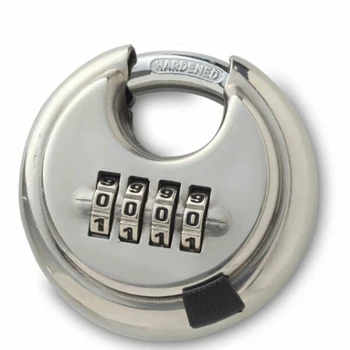 Кодовый замок С паролем 4-значный бесключевой Диск С возможностью сброса Круглой комбинации Защита от ржавчины Нержавеющая сталь