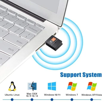 Беспроводной USB WiFi адаптер 600 Мбит/с Wi Fi Ключ Сетевая карта ПК Двухдиапазонный WiFi Адаптер 5 ГГц Lan USB Ethernet Приемник