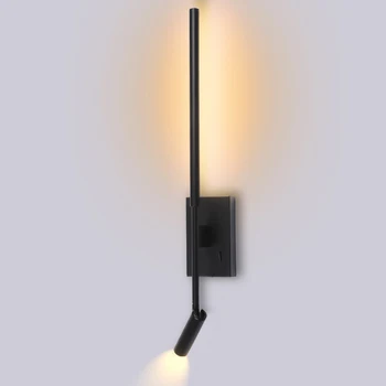 Современный светодиодный настенный светильник в помещении Прикроватный бра Для украшения дома Спальни Гостиной Поверхностного монтажа Диван фоновое освещение