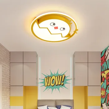 Простые и модные светодиодные светильники для спальни мальчика, креативное мультяшное освещение, комната принцессы для девочек-цыплят, потолочный светильник для детской комнаты