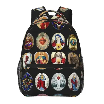 Рюкзак Sacred Heart of Jesus & Mary для девочек и мальчиков, дорожные рюкзаки для подростков, школьная сумка