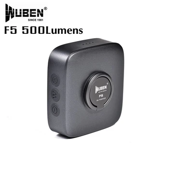WUBEN F5, Перезаряжаемый походный фонарь, 500 Люмен, Мобильный банк питания, 3-Цветовая температура, Магнитный водонепроницаемый фонарь для лагеря EDC