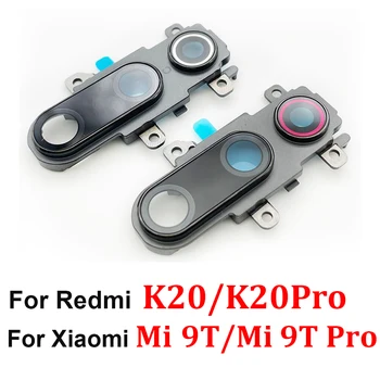 100% Оригинальная Камера Заднего Вида, Стеклянная Крышка Объектива Задней камеры С Металлической Рамкой, Замена Держателя Для Xiaomi Mi 9T Pro Redmi K20 Pro