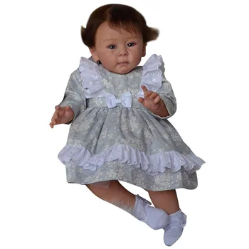 58 см Готовая кукла-Реборн для Малышей, кожа для Девочек, Многослойная Роспись