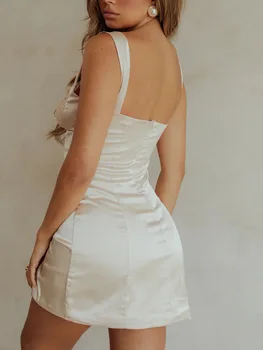 Женское Мини-платье без рукавов с V-образным вырезом и Цветочным Принтом в стиле Пэчворк с Кружевами для Повседневной Летней Уличной одежды