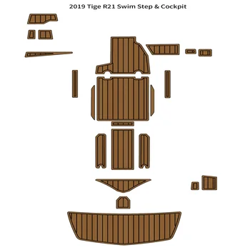 2019 Tige R21 Коврик для кокпита на платформе для плавания, коврик для пола из вспененного EVA Тика