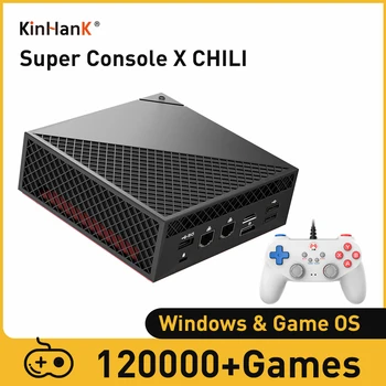 Игровая консоль KINHANK Super Console X Chili AMD R5 4500U 122000 + Игр Для PS3/PS2/WII/WIIU/DC с выходом 4K HD Игровой Хост