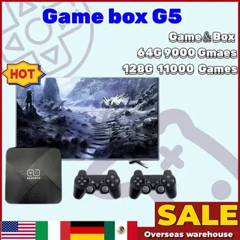 G5 S905X Retro Video Game Box Двухсистемная Игровая консоль 4K Super HD TV Box с 4-ядерным процессором, поддержка более 10 симуляторов NDS/PS1/PSP