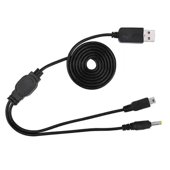 1,2 м USB Порт Зарядный Кабель для передачи данных для Игровой консоли SONY PSP 2000 3000 Новейшее Зарядное устройство 2 в 1 USB Кабель Шнур