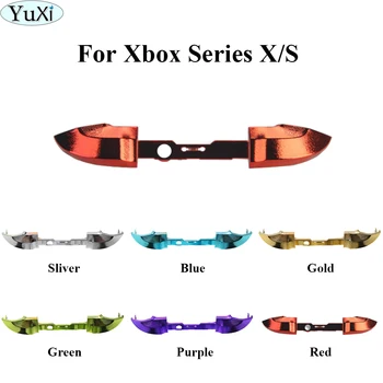 YuXi Полный Комплект Хромированных Кнопок Для Замены Контроллера Xbox Серии X S Dpad ABXY LB RB LT RT Триггерные Захваты Кнопки-Джойстики Запчасти