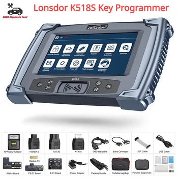 Автоматический программатор ключей LONSDOR K518S Полная версия Все ключи утеряны Поддержка токенов отсутствует Все марки Охватывают все функции SKP1000 и K518ISE
