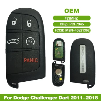 CN087004 Смарт-ключ Для 2011-2018 Dodge Challenger Dart Дистанционный Ключ Управления 5 Кнопок 433 МГц PCF7945 Чип FCCID M3N-40821302