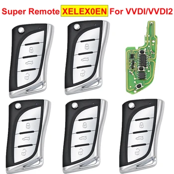 5ШТ Xhorse XELEX0EN VVDI Flip Super Remote Key Work Для VVDI2/VVDI MINI Key Tool/VVDI Key Tool Max С чипом XT2A66 Английская Версия