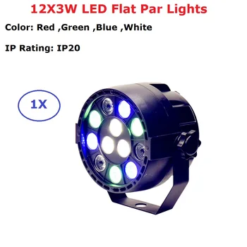 Горячие Продажи LED Par Lights 12X3W RGBW 4 Цвета LED Stage Par Cans IP20 Идеально Подходят Для Дискотеки Dj Бара Проектора Машины Украшения Вечеринки