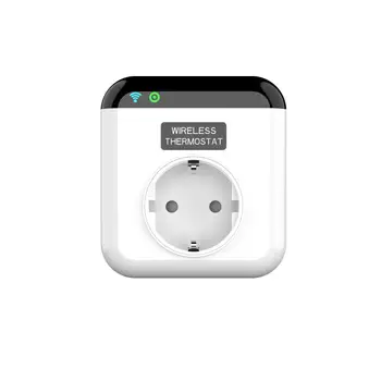 Умный термостат Tuya Wifi, система контроля температуры Smart Plug 16A 250V, монитор питания, управление приложением, работа с Alexa Google Home