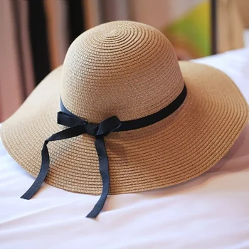 Новая мужская и женская Натуральная Панама, Пляжная шляпа с лентой, Оптовая продажа, Защита от ультрафиолетовых лучей, Широкая кепка, Соломенные солнцезащитные инструменты