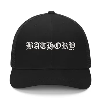 Шляпа с вышивкой рок-группы Bathory, Мужская Женская Спортивная Бейсболка, Дышащий Летний Головной Убор, Черные Металлические Кепки с Логотипом на заказ