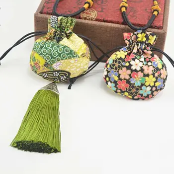Многофункциональная детская сумка для волос Lanugo, сумка для хранения ювелирных изделий, сумка в китайском стиле, Саше для подвешивания на шею, Ожерелье из ткани Хан